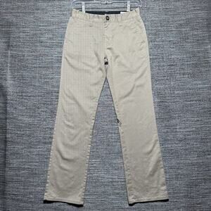 Volcom Pants Men's/Boys Size 26 Khaki Brown Chino Frickin Modern Stret Casual